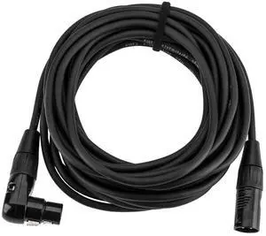 H&A Elite Pro 25' XLR M to Angled XLR F Microphone Cable with Rean Connectors