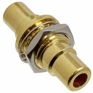 Switchcraft RCA Female to Screw Style Rear Mount Feedthru Jack, Gold / Yellow