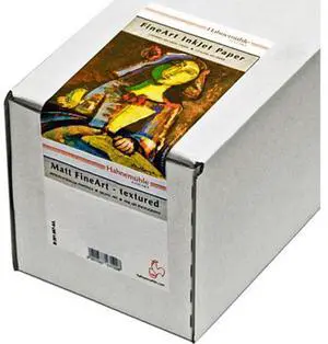 Hahnemuhle Matte Museum Etching, 100% Rag, Natural White Watercolor Inkjet Paper, 22.0 mil., 350 g/mA, 17"x39' Roll with 3" Core