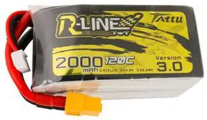 Tattu R-Line Version 3.0 2000mAh 14.8V 120C 4S1P Lipo Battery Pack with XT60 Plug