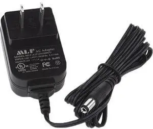 Nightstick 6' 12V AC Power Supply with Straight Barrel Plug Connector, Black