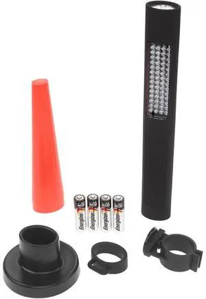 Nightstick NSP-1170-K01 Safety Light/Flashlight Combo Kit, 150 Lumens, IP-X4 Water-Resistant, Black