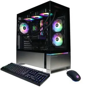 CyberPowerPC Gamer Supreme Liquid Cooled Gaming Desktop Computer, AMD Ryzen 9 9950X3D 4.3GHz, 64GB RAM, 4TB SSD, AMD Radeon RX 9070 XT 16GB, Windows 11 Home, Black