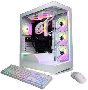 CyberPowerPC Gamer Supreme Liquid Cooled Gaming Desktop Computer, AMD Ryzen 7 9700X 3.8GHz, 32GB RAM, 2TB SSD, NVIDIA GeForce RTX 5060 Ti 16GB, Windows 11 Home, White