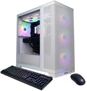 CyberPowerPC Gamer Supreme Liquid Cooled Gaming Desktop Computer, AMD Ryzen 9 9900X3D 4.4GHz, 32GB RAM, 2TB SSD, AMD Radeon RX 9070 XT 16GB, Windows 11 Home, White