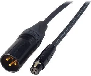Laird 3' 3-Pin Female Mini-XLR TA3F to Standard 3-Pin XLR Male Audio Cable for Sound Devices 744T Mixer, Pair