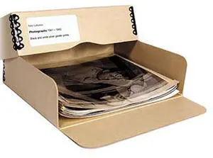 Archival Methods Drop Front Box, 3" x 9.5" x 12.5", Tan