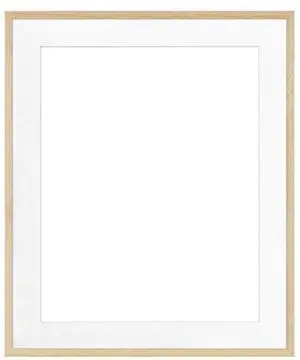Framatic Woodworks 20x24" Natural Blonde Hardwood Frame Matted for a 16x20" Photograph