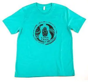 Luna Many Hands T-Shirt, Large, Teal