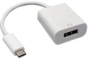Tera Grand USB 3.1 Type-C Male to DisplayPort Female Adapter, White