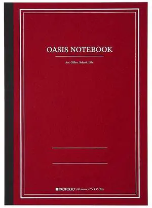 Itoya Large ProFolio Oasis Notebook, B5 (7x9.9"), Brick