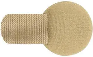 Wireless Mic Belts Cable Discs Management Tabs, Tan, 50-Pack #AC-DISC-50-T