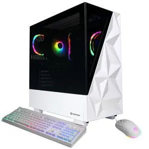 CyberPowerPC Gamer Master Gaming Desktop Computer, AMD Ryzen 7 9700X 3.8GHz, 16GB RAM, 1TB SSD, NVIDIA GeForce RTX 5060 Ti 8GB, Windows 11 Home, White