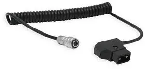 Core SWX Coiled D-Tap to 2-Pin Cable for Blackmagic Pocket 4K Camera, 18" to 48"