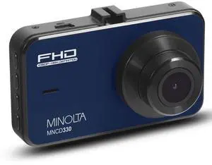 Minolta MNCD330 12MP Full HD 3.0" LCD Screen Dash Camera, Blue