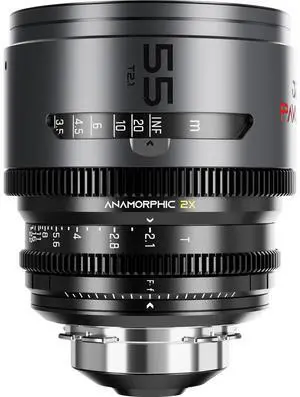 DZOFILM DZOFilm PAVO 55mm T2.1 2x Anamorphic Prime Lens for PL/EF Mount, Neutral Coating (Feet)