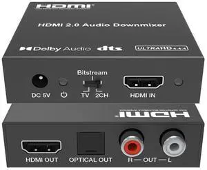 DVDO 4K HDMI 2.0b Audio Extractor, Black