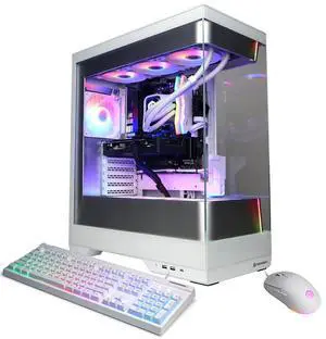 CyberPowerPC Gamer Supreme Liquid Cooled Gaming Desktop Computer, AMD Ryzen 7 7800X3D 4.2GHz, 32GB RAM, 2TB SSD, AMD Radeon RX 9060 XT 16GB, Windows 11 Home, White