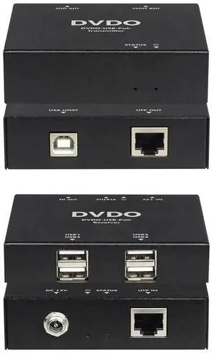 DVDO 1-Host USB 2.0 Extender over Ethernet, 165' Range