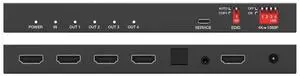 DVDO 1x4 4K HDMI 2.0 18Gbps Splitter with Scaler & Audio Extract, Black