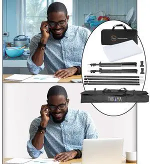Glow Work from home conference background kit