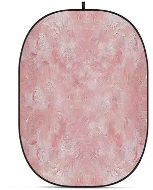 Glow CBA-PA0001 5x6.5' Fabric Collapsible Backdrop, Abstract Painting
