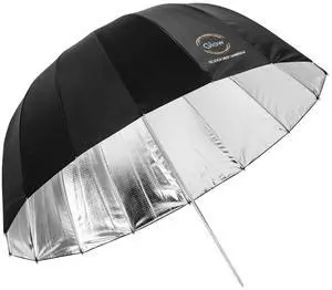 Glow Easy Lock Medium Deep Silver Fiberglass Umbrella (33")