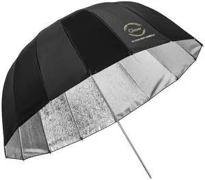 Glow Easy Lock Medium Deep Beaded Silver Fiberglass Umbrella (33")