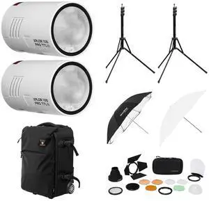 Flashpoint XPLOR 100 Pro Pocket Flash 2-Light Kit (White)