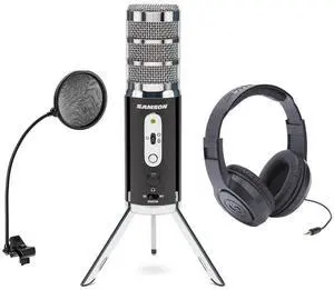Samson Satellite USB/iOS Broadcast Mic with Dual 16mm Condenser Capsules W/KIT
