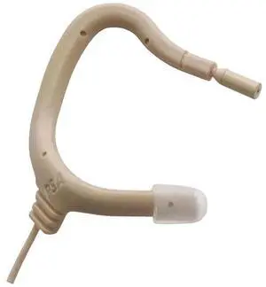 Point Source Audio Point Source Audio EO-8WLH EMBRACE High-Sensitivity Omnidirectional Earmount Lavalier Microphone with TA4F X-Connector for Shure Wireless Transmitters, Beige