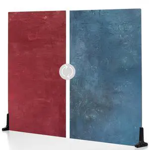V-FLAT WORLD Duo Board - 30x40" Double Sided Surface Board, Cobalt Blueberry/Cranberry Crimson