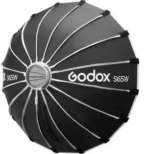 Godox Bowens Mount Quick Release Umbrella Softbox (Black/White, 25.6")