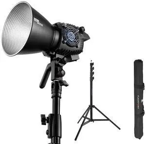 Zhiyun MOLUS B100 100W Bi-Color LED Monolight, Bundle with 9.5' Pro Air-Cushioned Light Stand