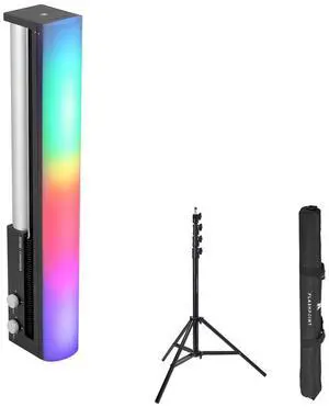 Zhiyun CINEPEER C100 1.2' 100W Portable RGBWW LED Light Wand, Bundle with 9.5' Pro Air-Cushioned Light Stand