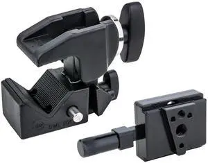 Kupo Super Convi Clamp with V-Lock Set, Black