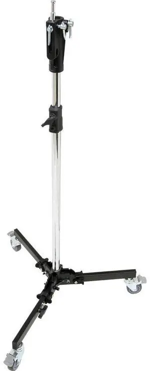 Kupo 4-Section Steel Studio Stand with Casters, 13.8', Black/Chrome