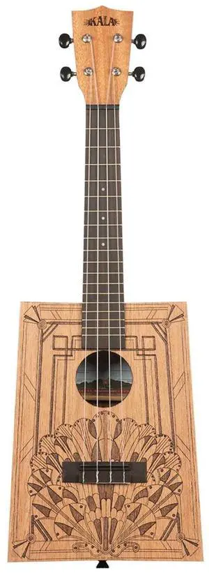 Kala Kala Art Deco Cigar Box Concert Ukulele