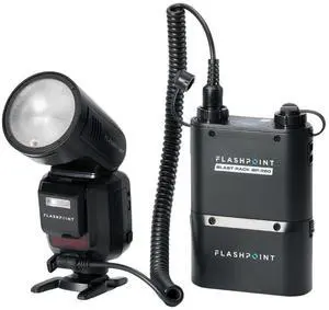Flashpoint X100 TTL R2 On Camera Flash With BP-960 External Power Pack For Fuji