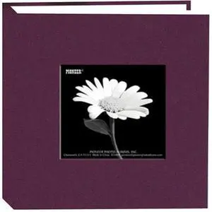 Pioneer Fabric Frame Photo Album, Holds 100 4x6" Photos, Wildberry Purple