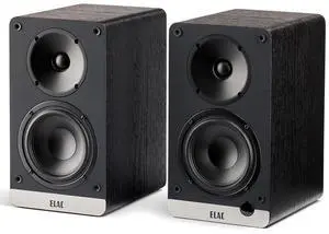 ELAC ELAC Debut ConneX DCB41 Two-Way Active Bookshelf Speakers, Black Ash, Pair