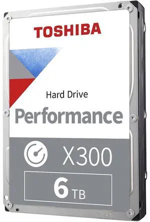 Toshiba Toshiba 6TB X300 Performance 3.5" CMR Internal Hard Drive