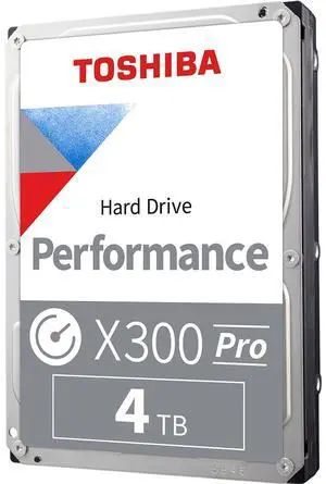 Toshiba 4TB X300 Pro Performance 3.5" CMR Internal HDD   HDWR740XZSTB