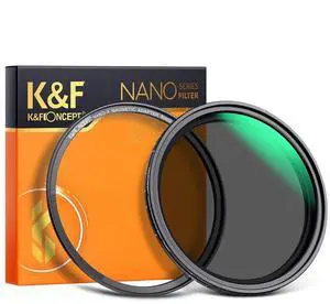 K&F Concept 72mm Nano-X ND2-32 1-5 Stop Magnetic Variable Neutral Density Lens Filter