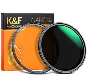 K&F Concept 58mm Nano-X ND8-128 3-7 Stop Magnetic Variable Neutral Density Lens Filter