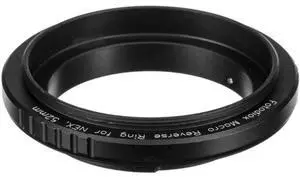 Fotodiox 52mm Filter Thread Macro Reverse Mount Adapter Ring for Sony Alpha E-Mount Camera