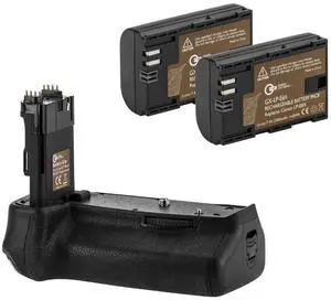 Green Extreme BG-E21 Battery Grip for Canon EOS 6D Mark II DSLR Camera With 2 LP-E6N Batteries