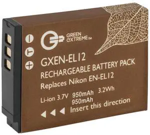 Green Extreme EN-EL12 Lithium-Ion Battery Pack (3.7V 950mAh)