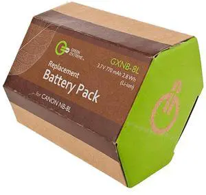 Green Extreme NB-8L 3.7V 770mAh Rechargeable Lithium-Ion Battery Pack