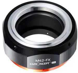K&F Concept K&F Concept KF M10115 High-precision Lens Adapter Ring, Matte Paint, Orange Secondary Oxide, M42-FX PRO